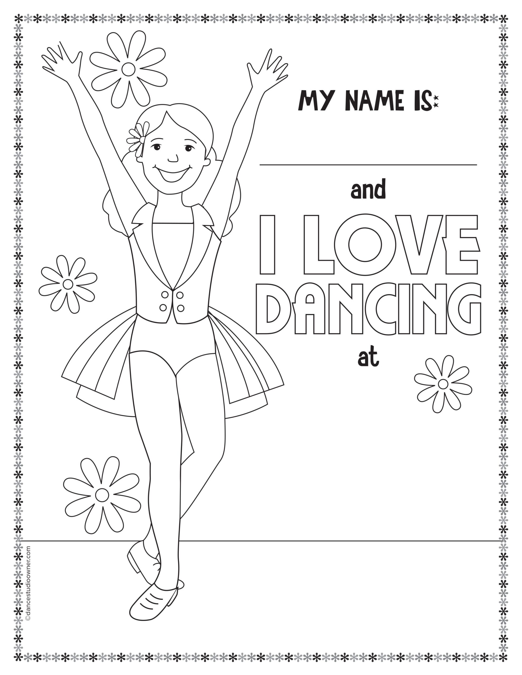 Get FREE Printable Dance Coloring Pages Dance Coloring Pages Dance Crafts Dance Instruction