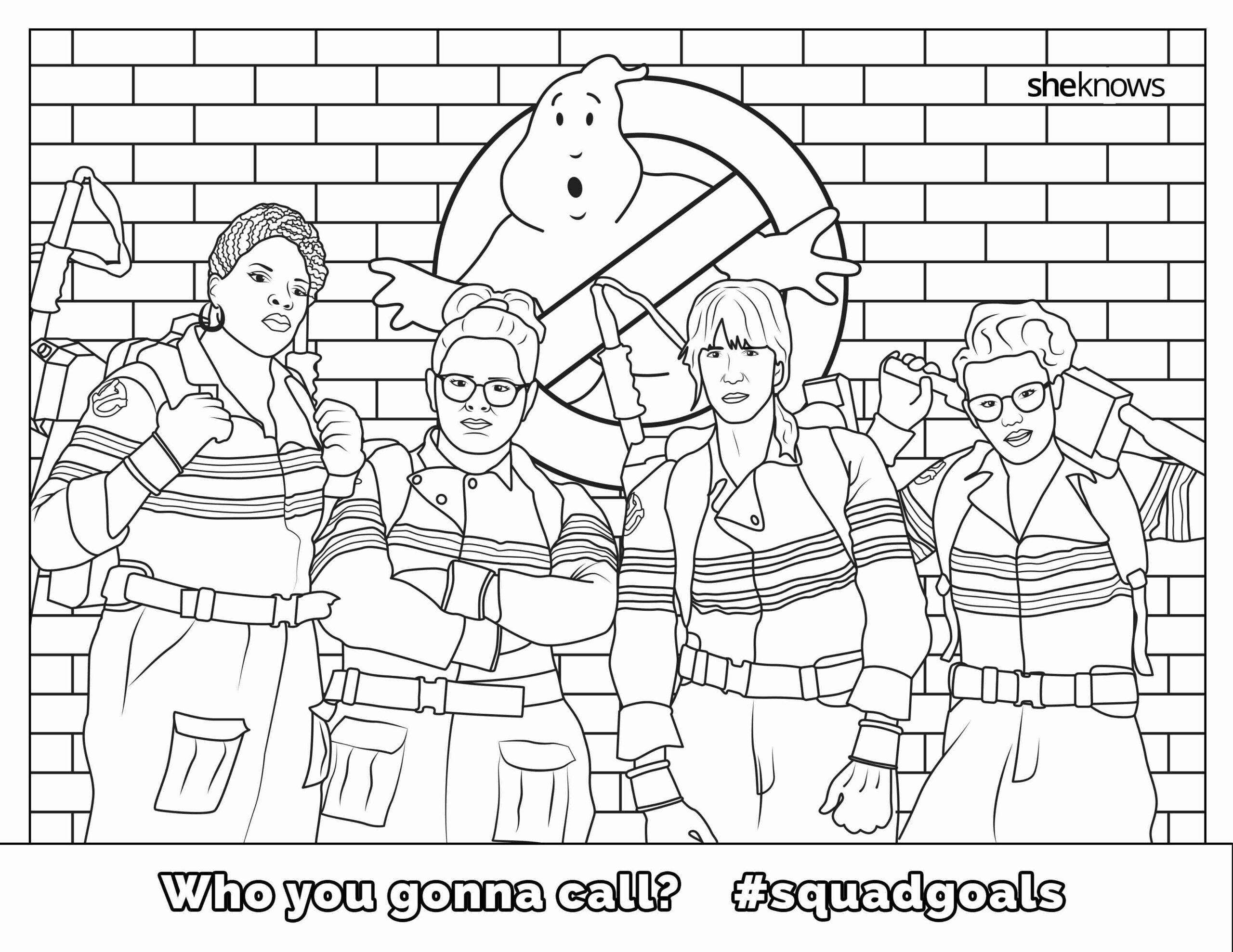 Ghostbusters Coloring Page