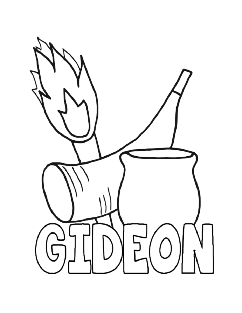Gideon Coloring Pages For The Kids Educative Printable