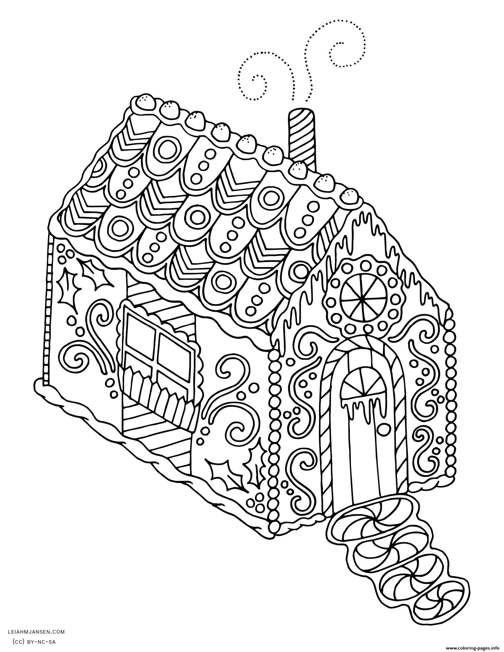 Holiday Adult Coloring Pages