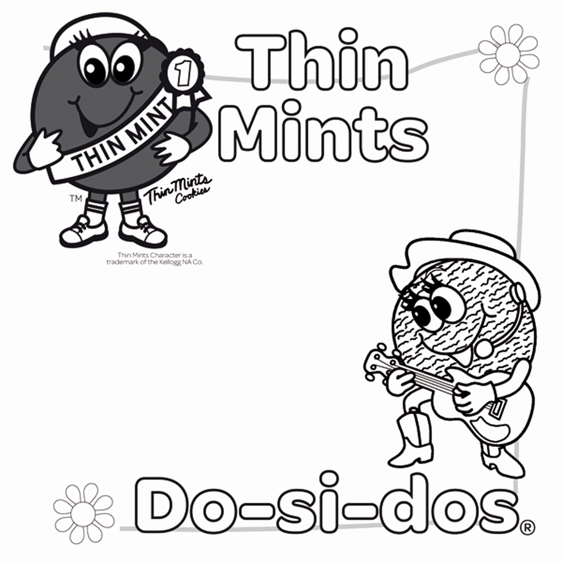 Girl Scout Christmas Coloring Pages