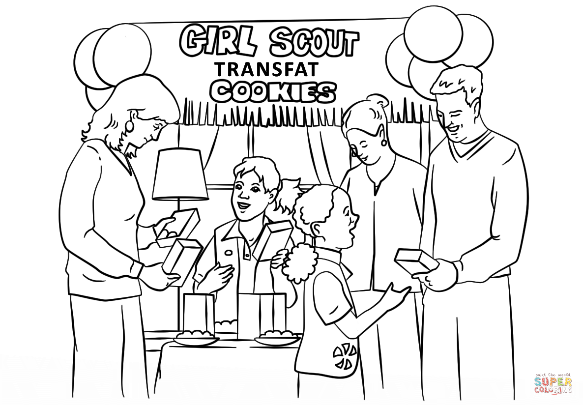 Girl Scout Coloring Pages Books 100 FREE And Printable