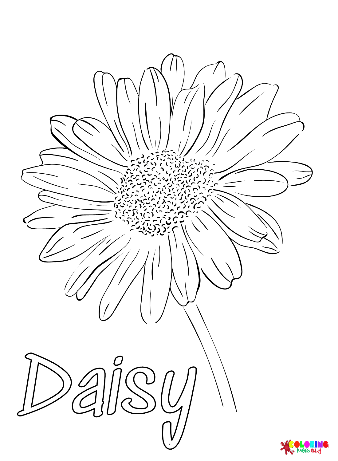 Girl Scout Daisy Coloring Page