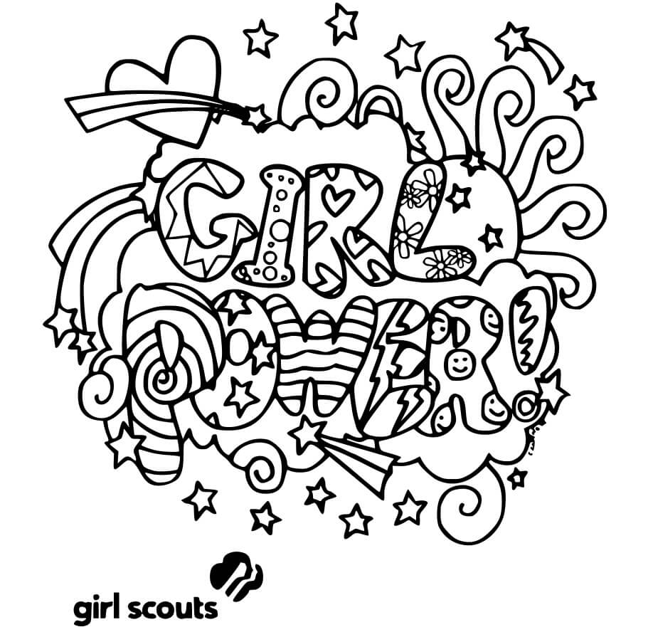 Girl Scout Pledge Coloring Page Free Printable Coloring Pages For Kids