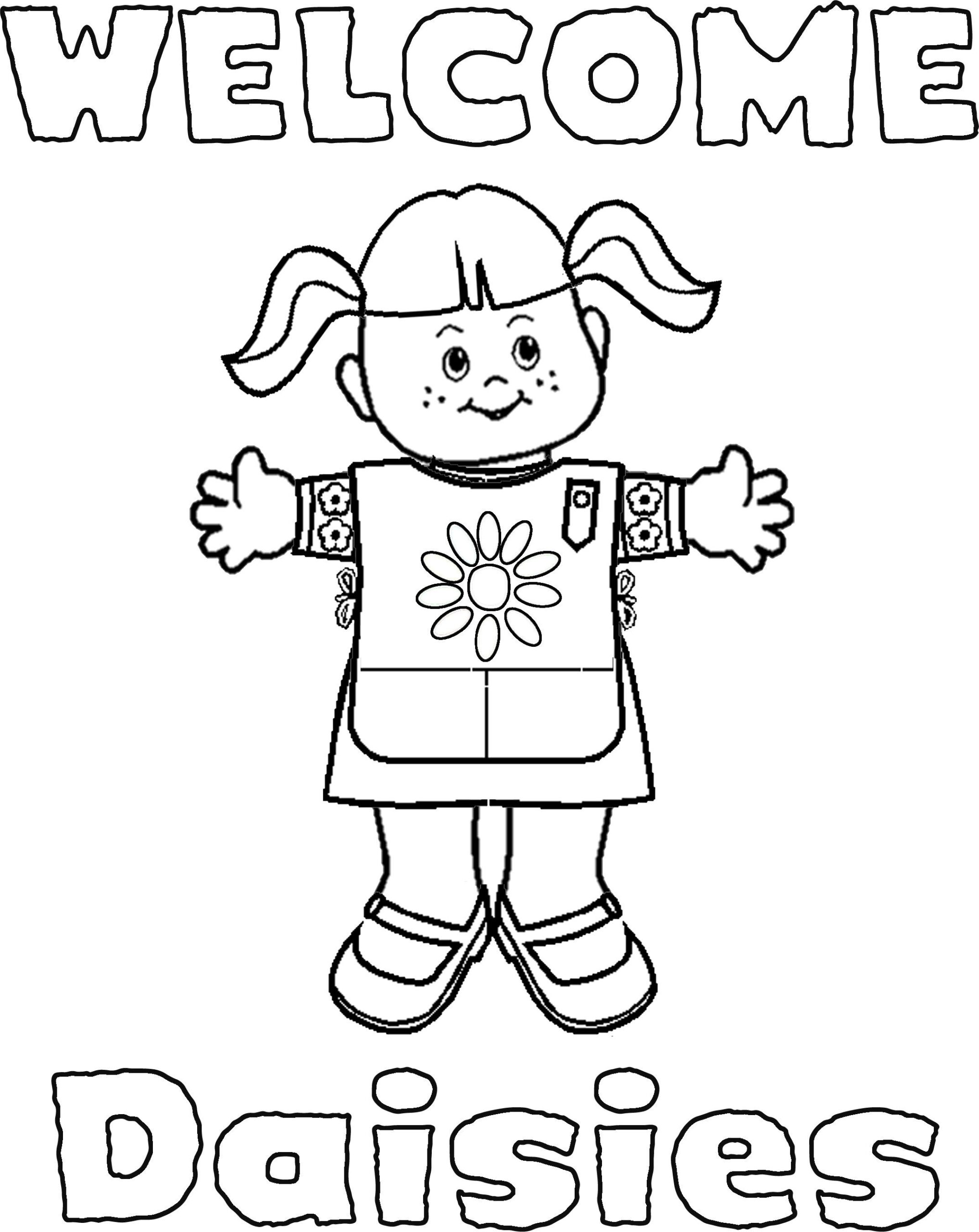 Girl Scouts Coloring Pages Coloring Home