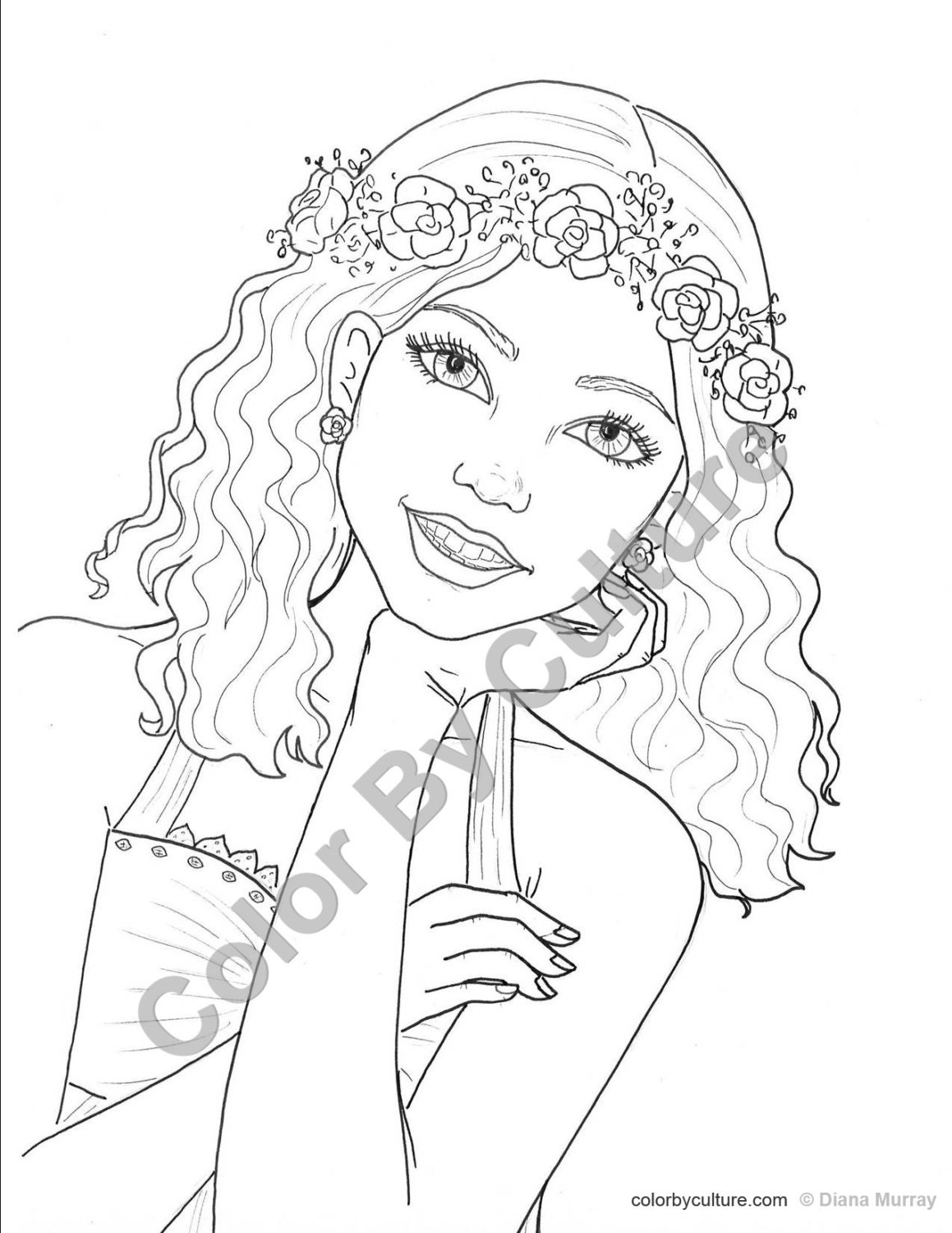 Teen Girl Coloring Pages