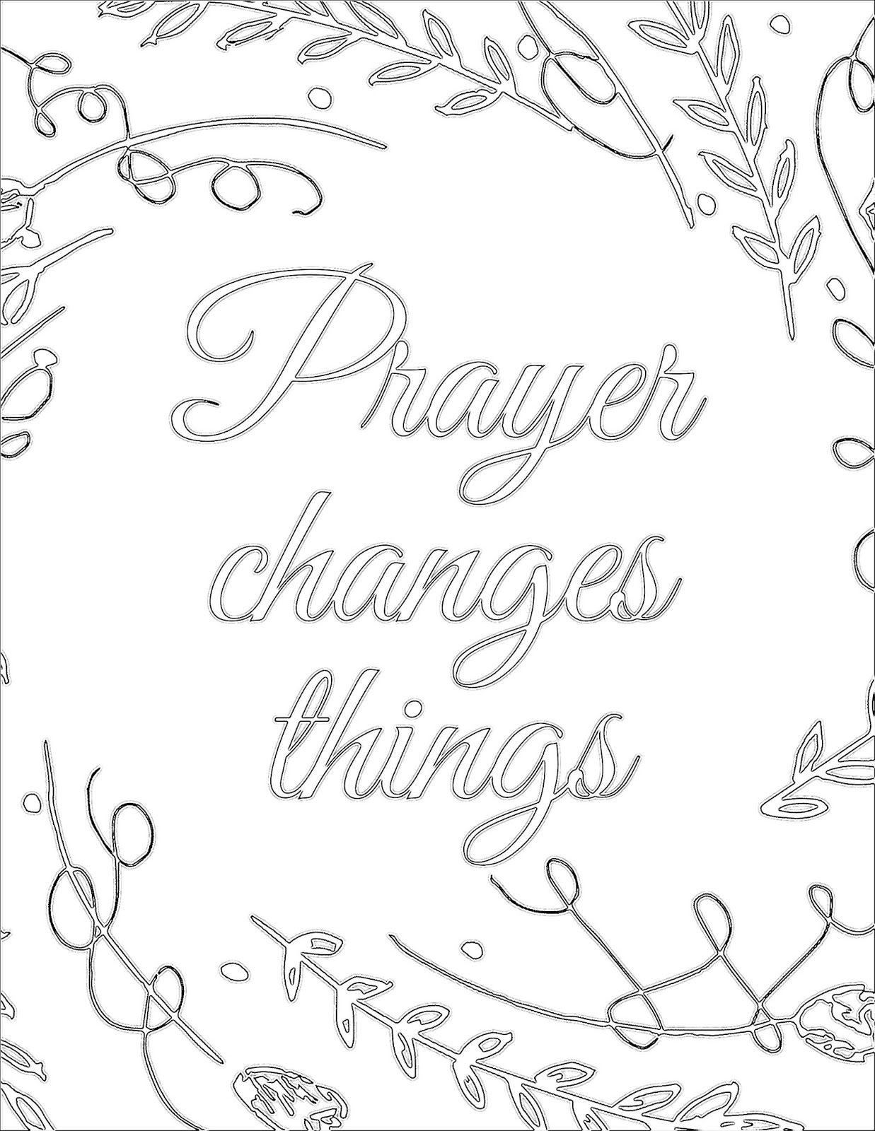 Glory Be Prayer Page Coloring Pages