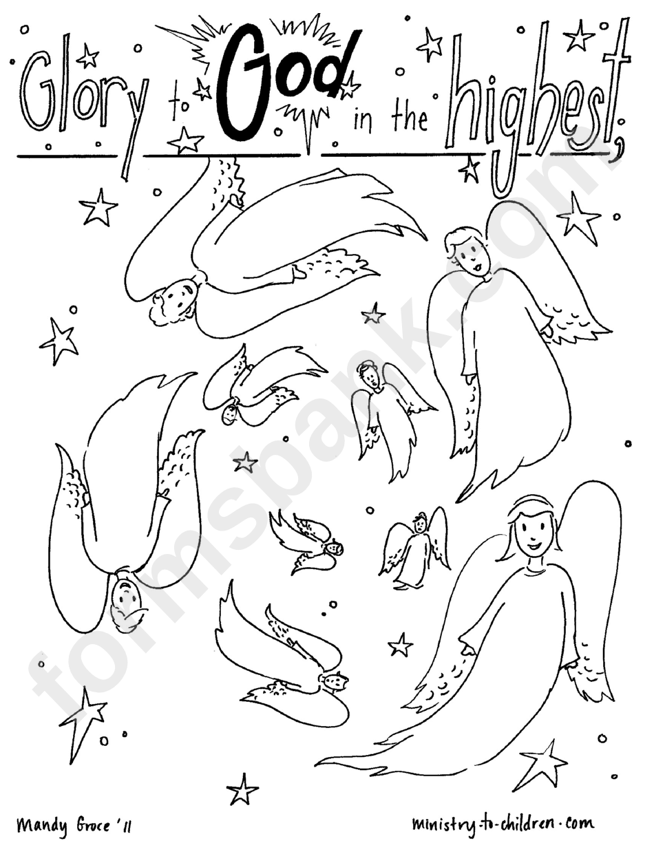 Coloring Pages Glory Of God