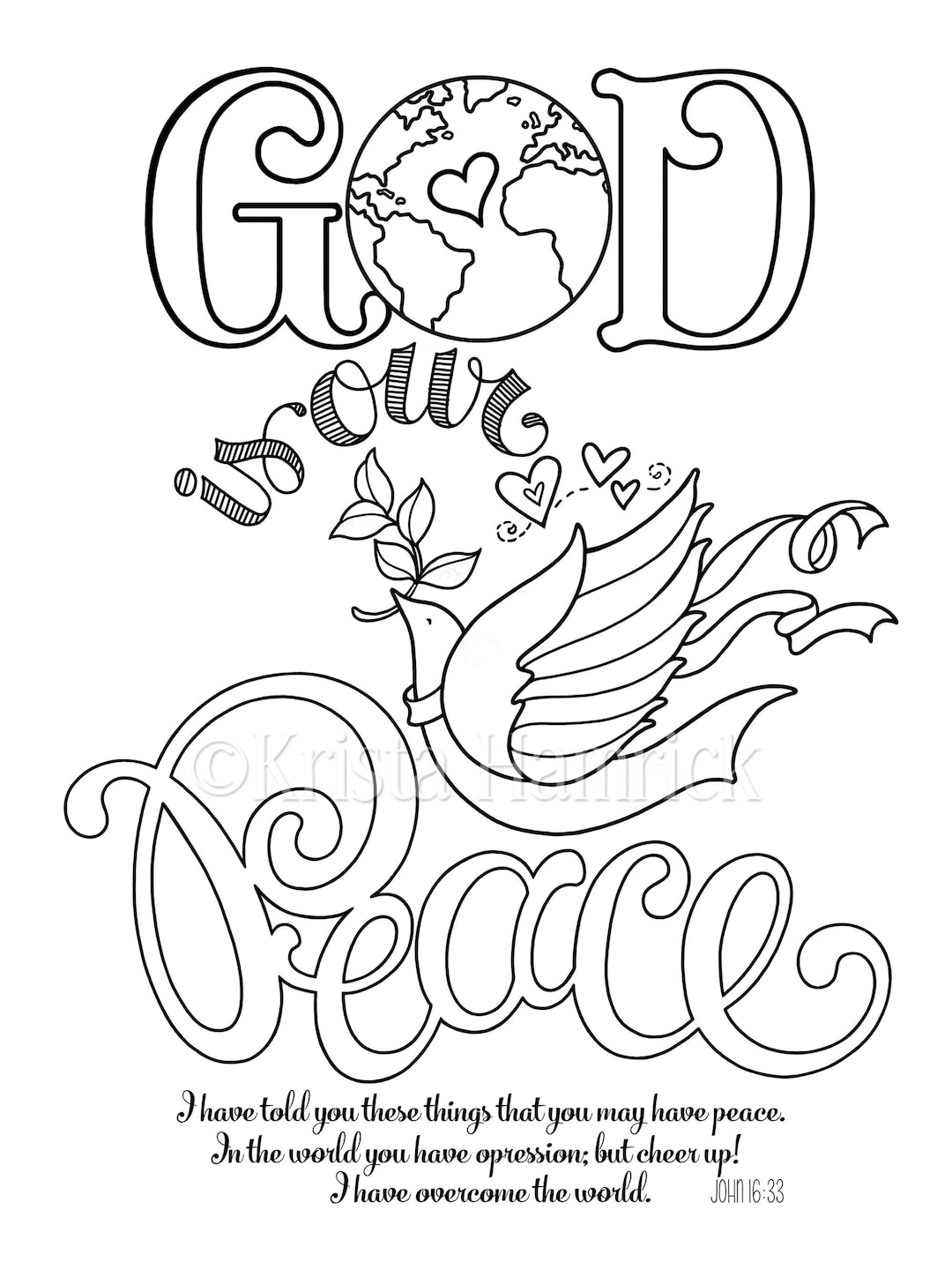 Peace Coloring Pages