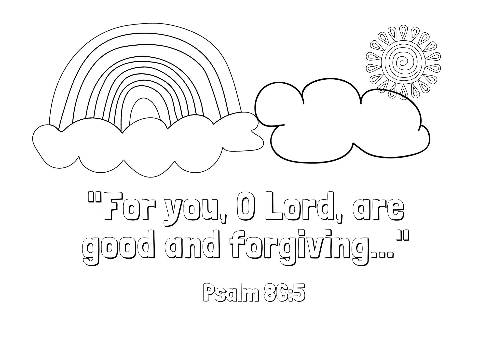 God Keeps His Promises Rainbow Coloring Page Coloring Pages