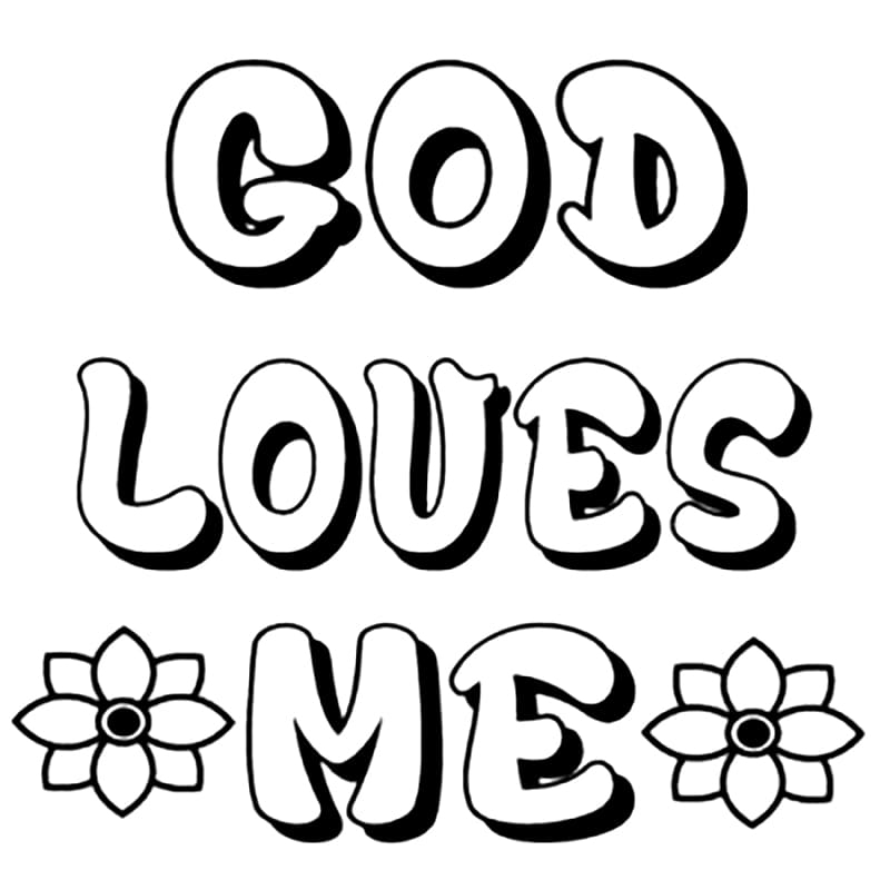 God Loves Me 6 Coloring Page Free Printable Coloring Pages For Kids