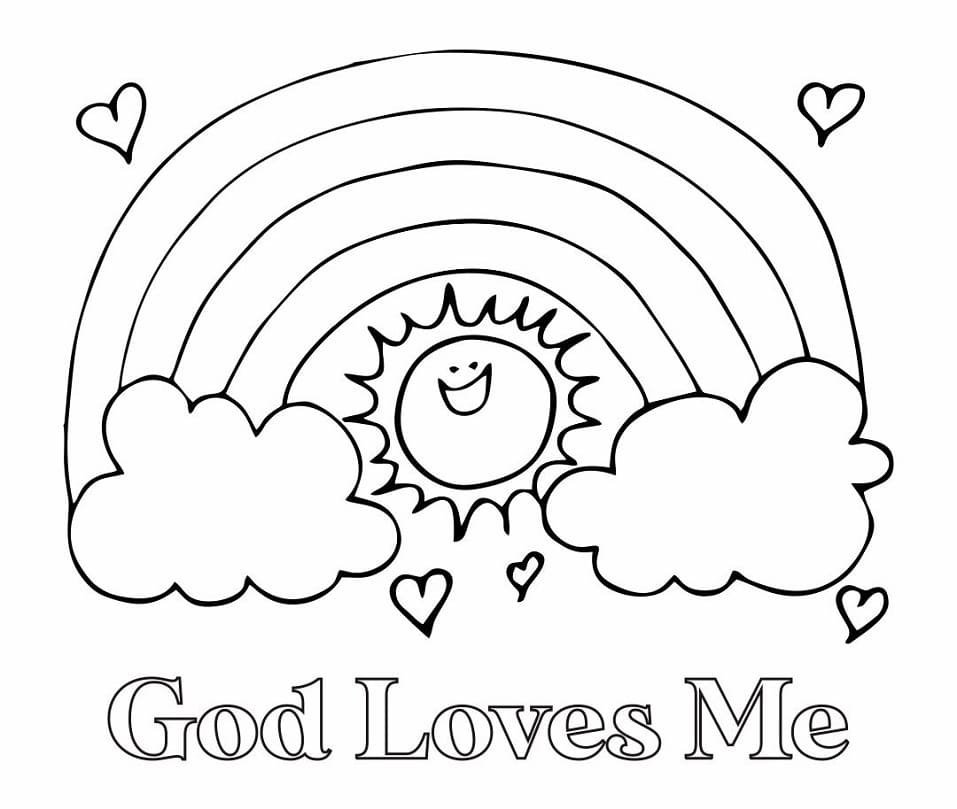 God Loves Me Coloring Pages Free Printable Coloring Pages For Kids