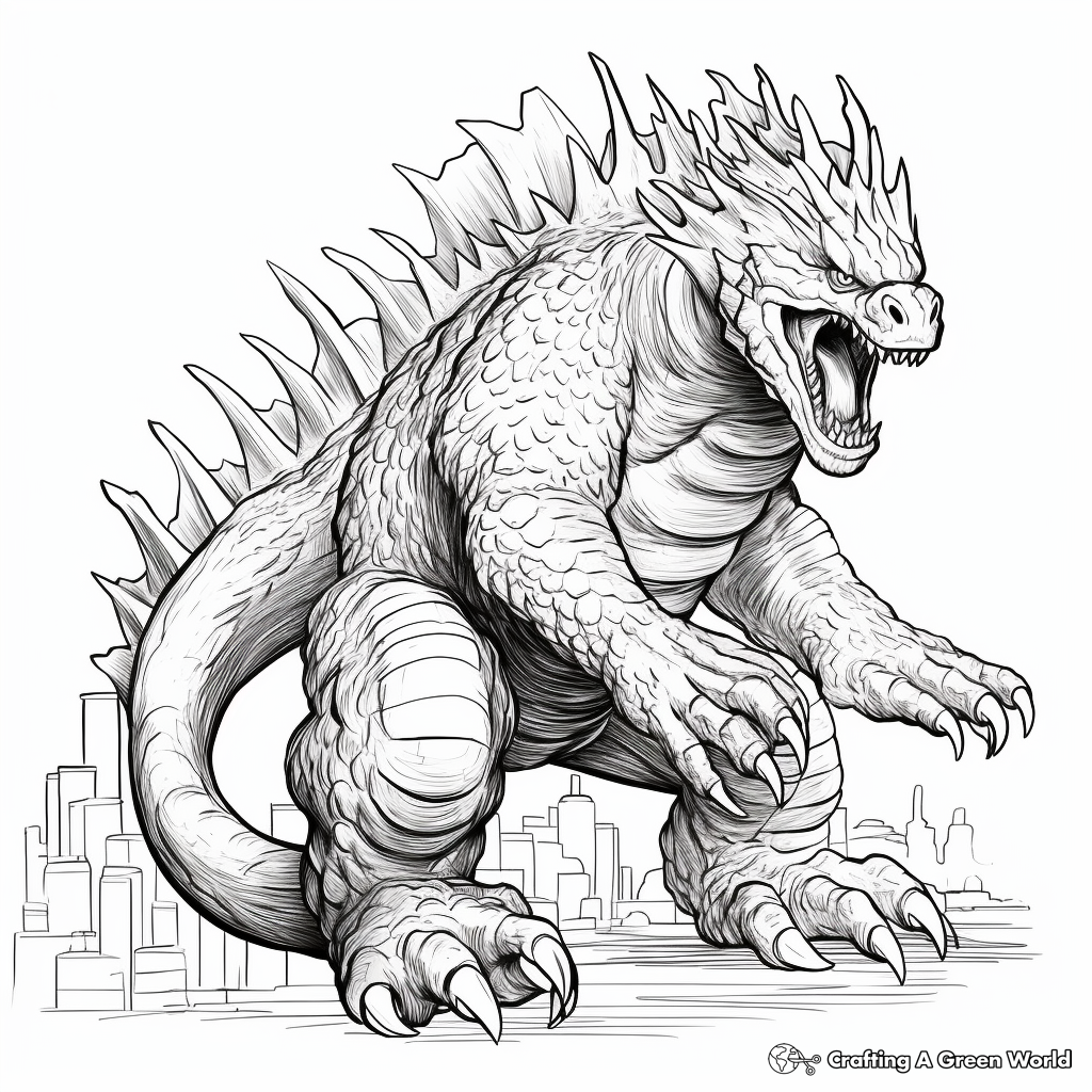 Godzilla Color Pages