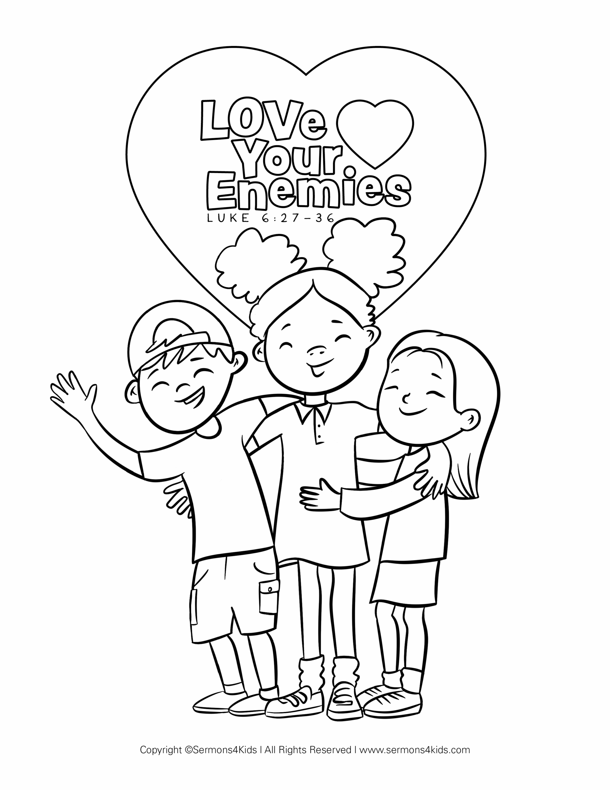 Golden Rule Coloring Page Sermons4Kids