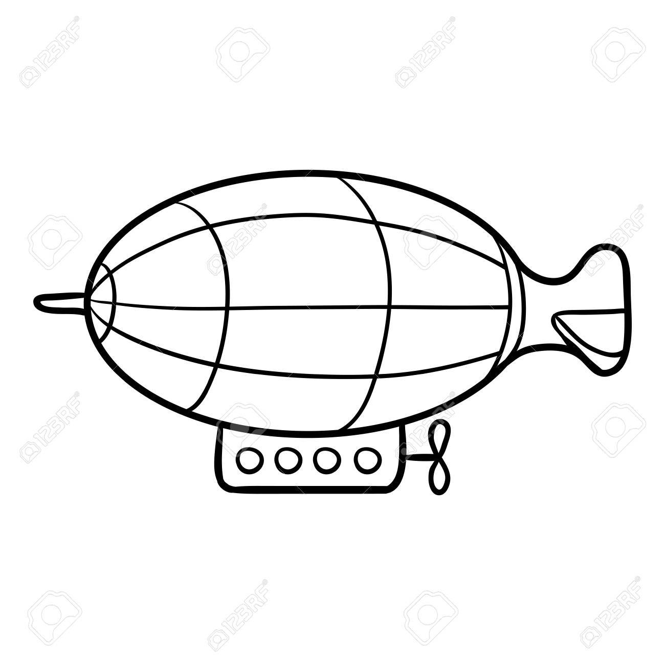 Goodyear Blimp Coloring Page Coloring Pages