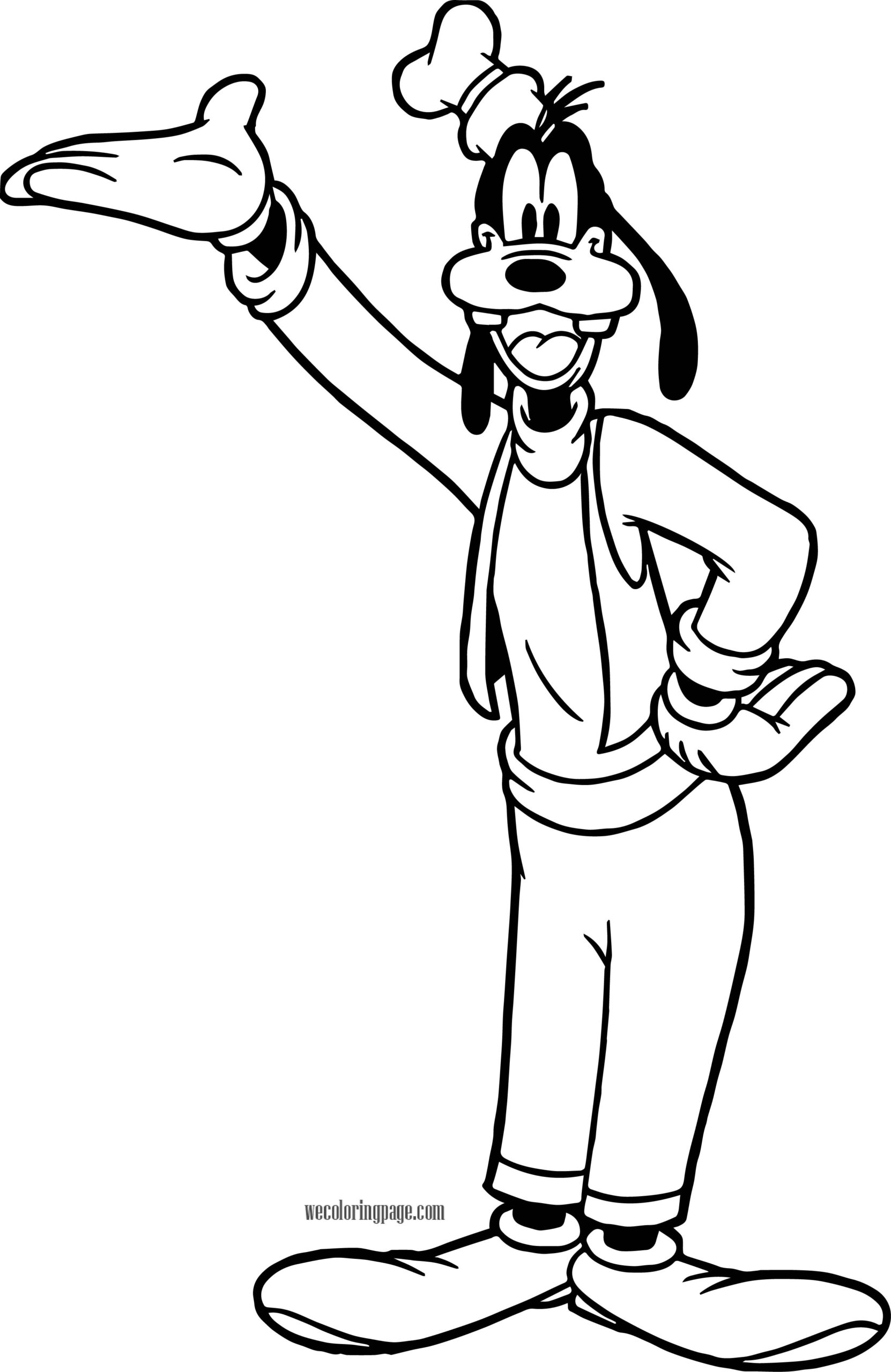 Goofy Coloring Pages Disney Fun Sketch Coloring Page