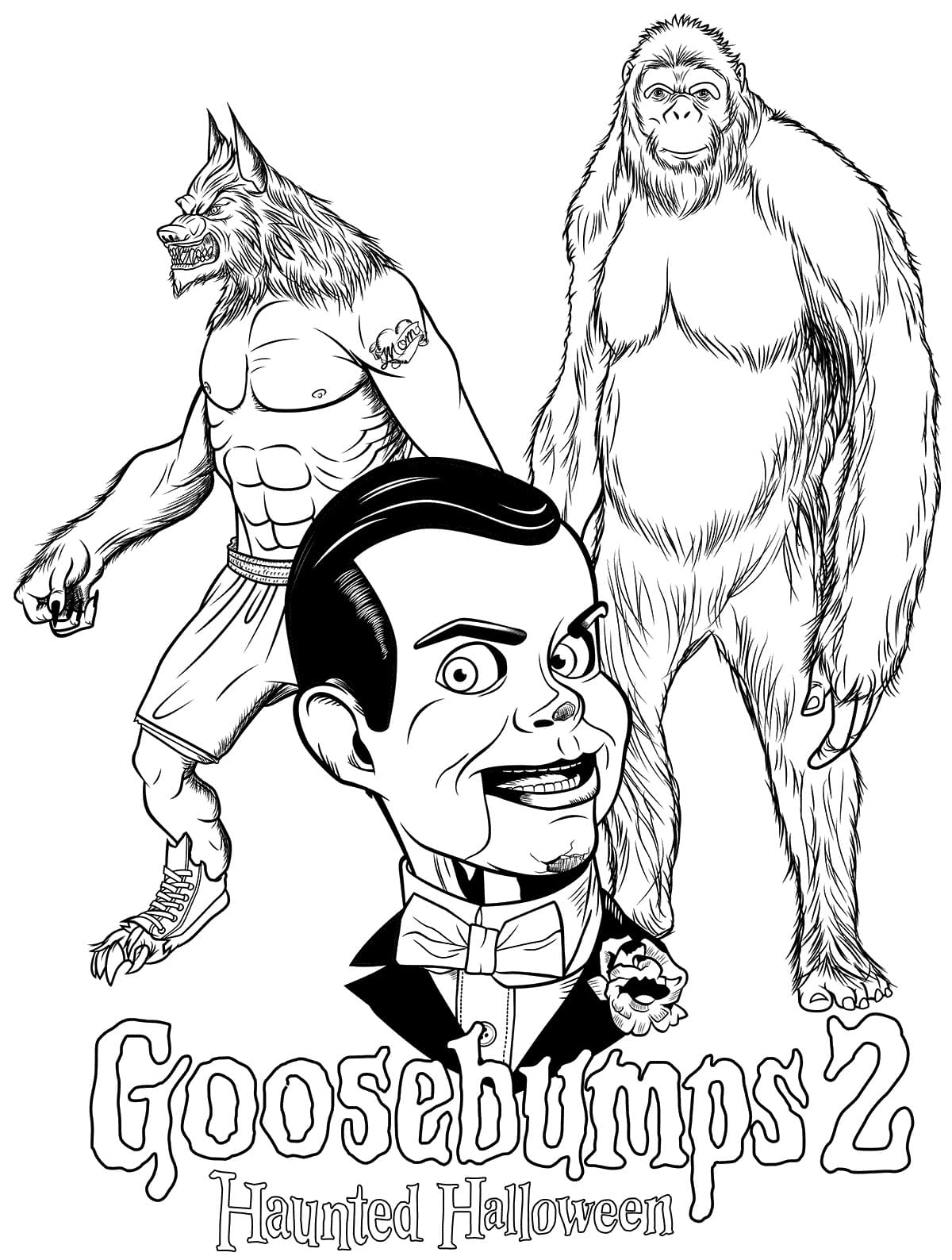 Goosebumps Coloring Pages ColoringLib