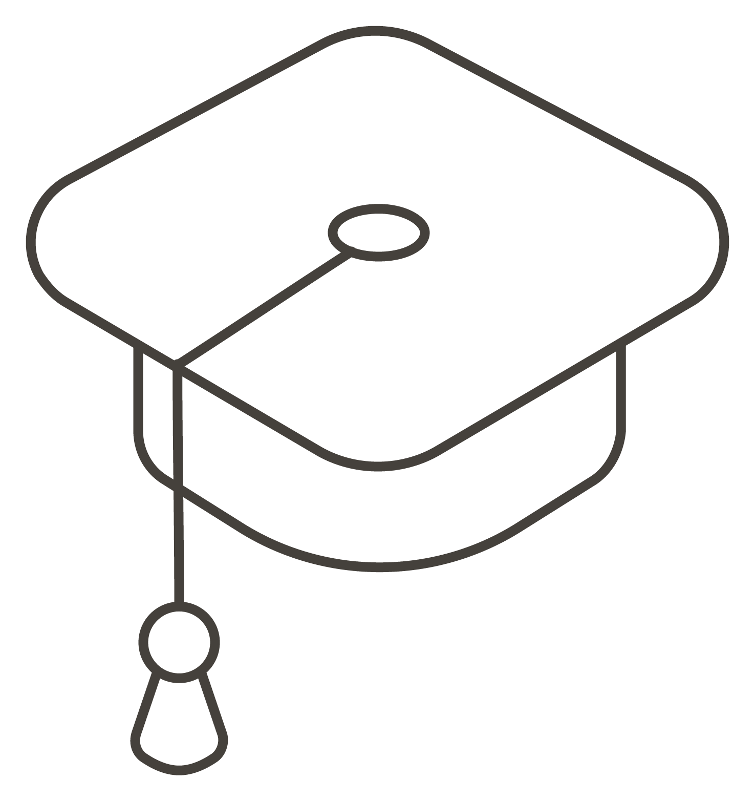 Graduation Cap Coloring Page ColouringPages