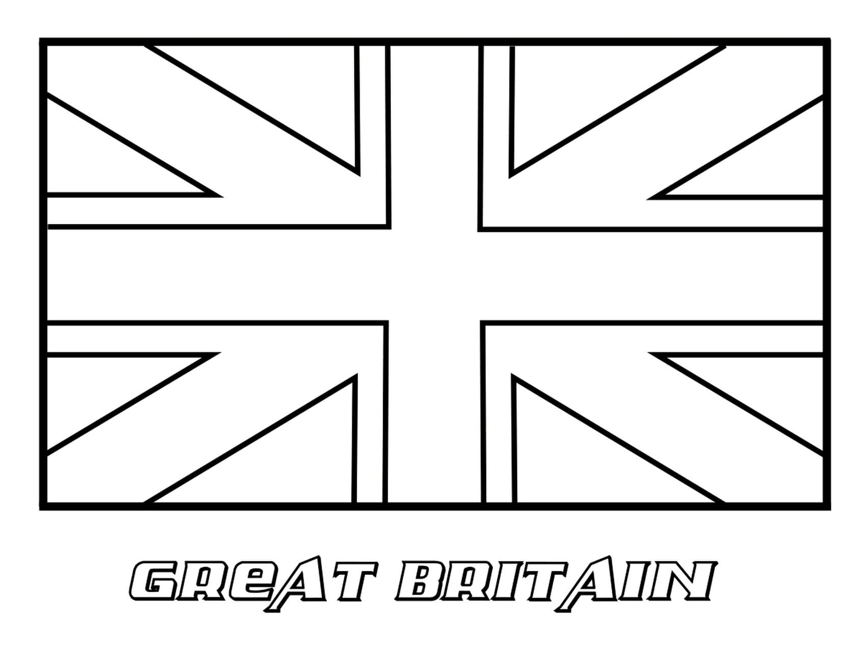 Great Britain Flag Coloring Pages Print For Free Online