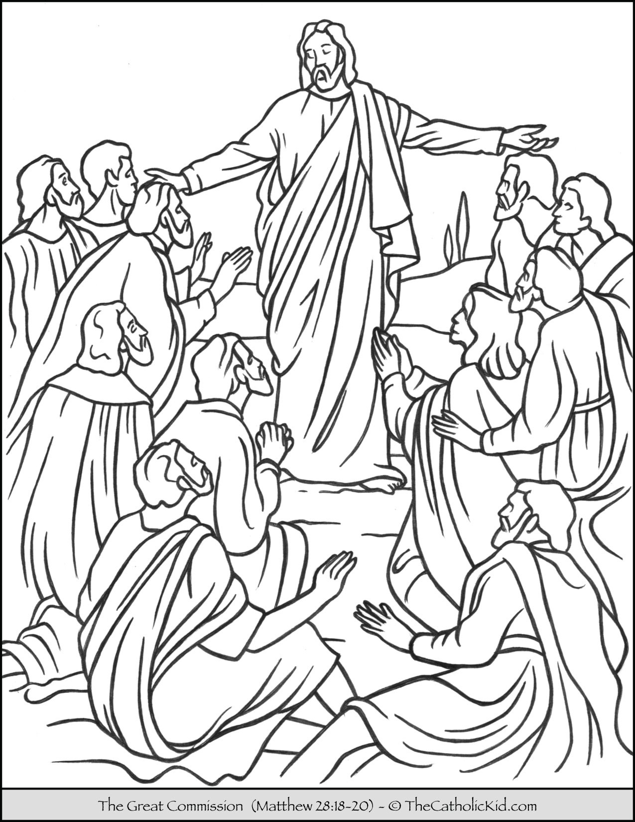Jesus Teaching Coloring Page