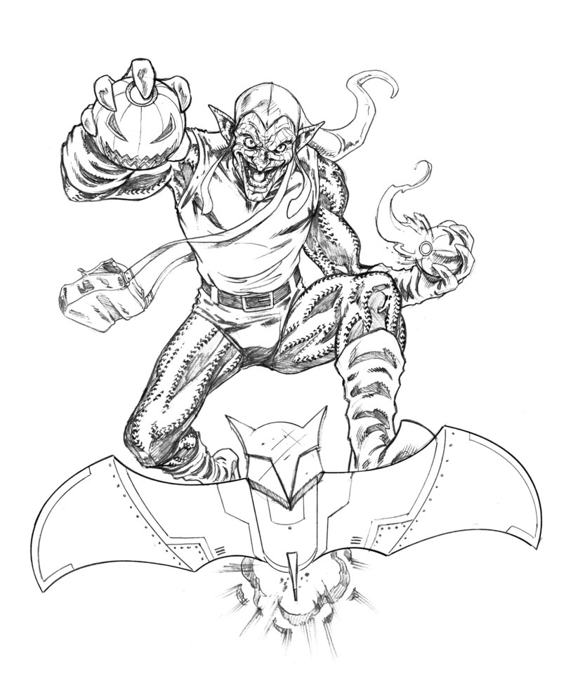 Green Goblin Coloring Page Coloring Home