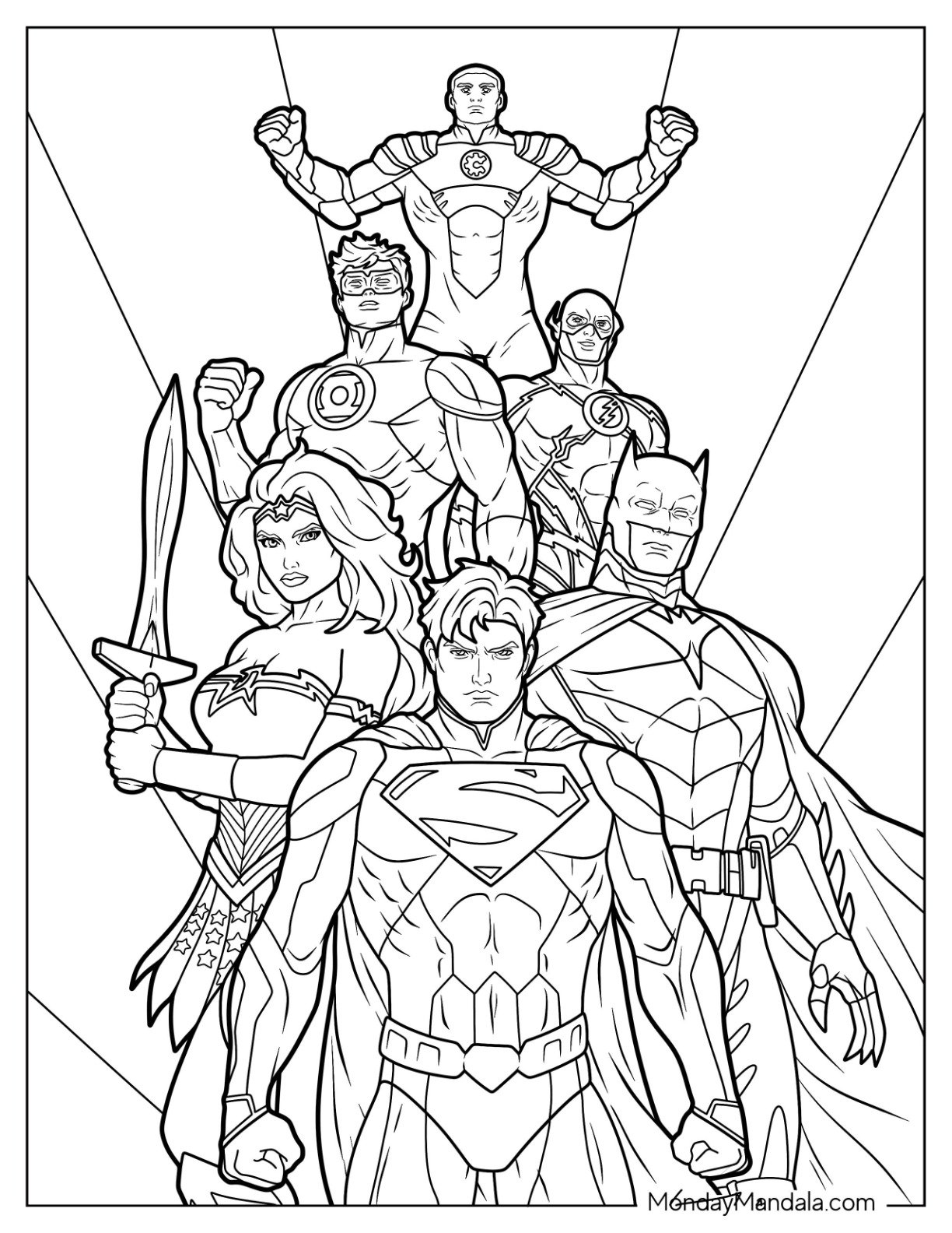 Green Lantern Coloring Pages