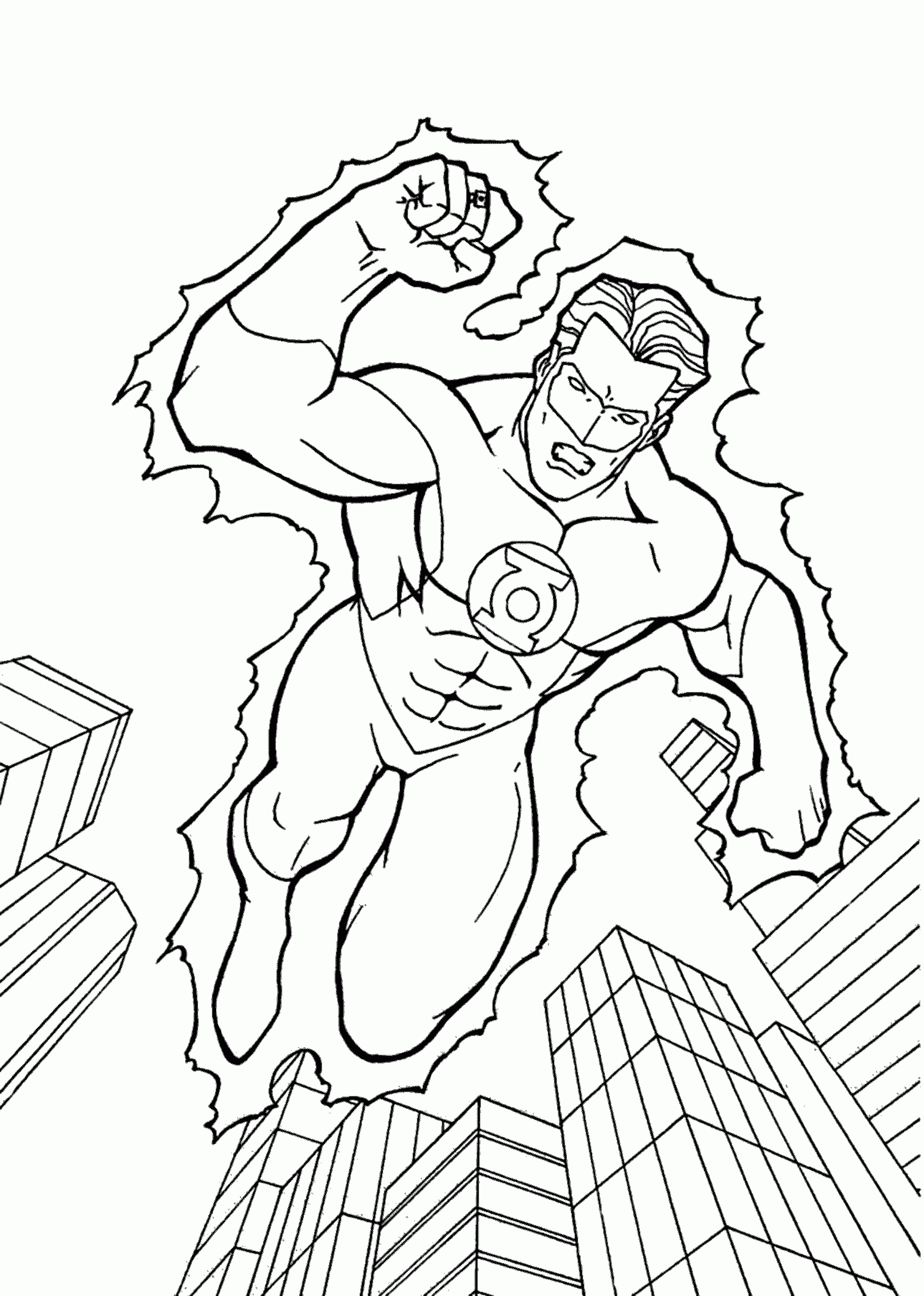 Green Lantern Coloring Pages For Kids Printable Free P Ginas Para Colorear Para Imprimir