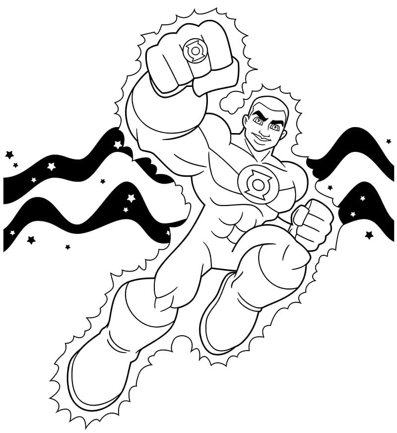 Green Lantern Coloring Pages Free Printable Coloring Pages For Kids