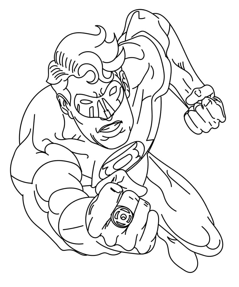 Green Lantern Coloring Pages Free Printable Coloring Pages For Kids
