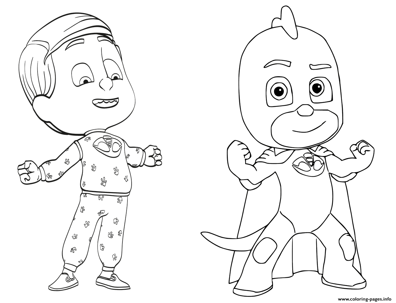 Greg Is Gekko From PJ Masks Coloring Pages Printable