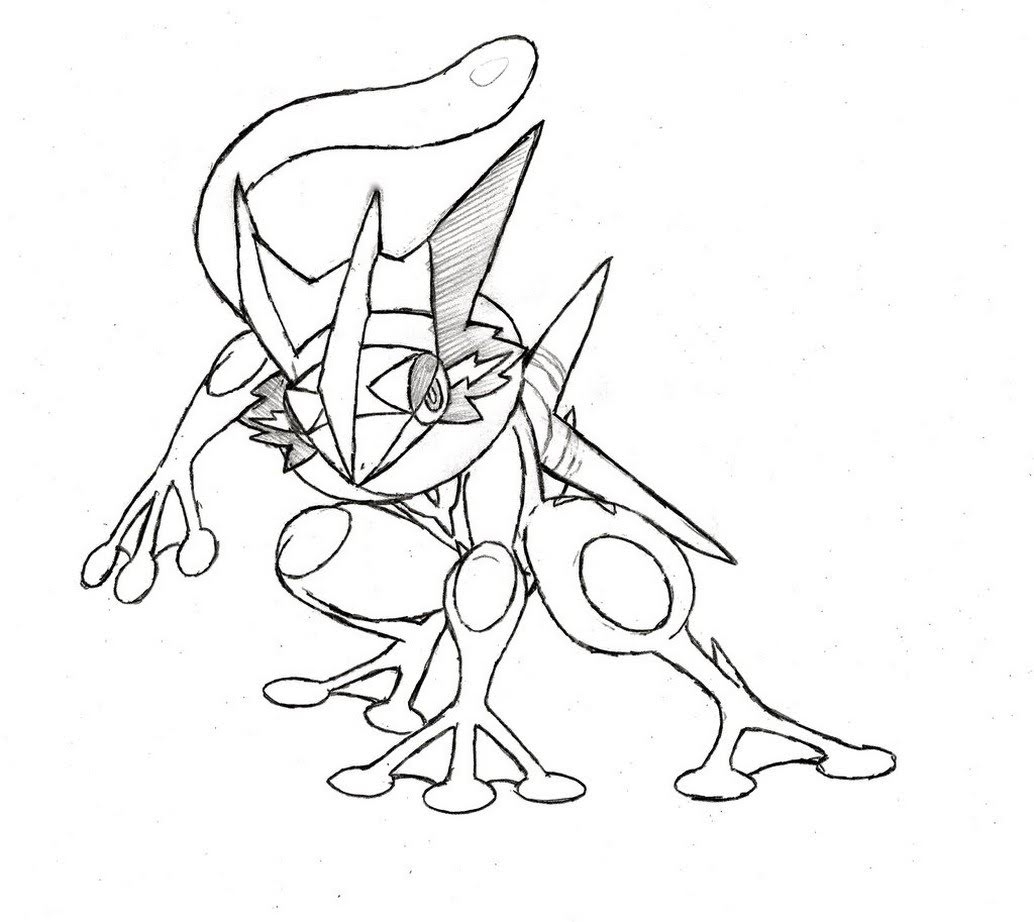 Greninja Coloring Pages Of Pokemon Free Pokemon Coloring Pages