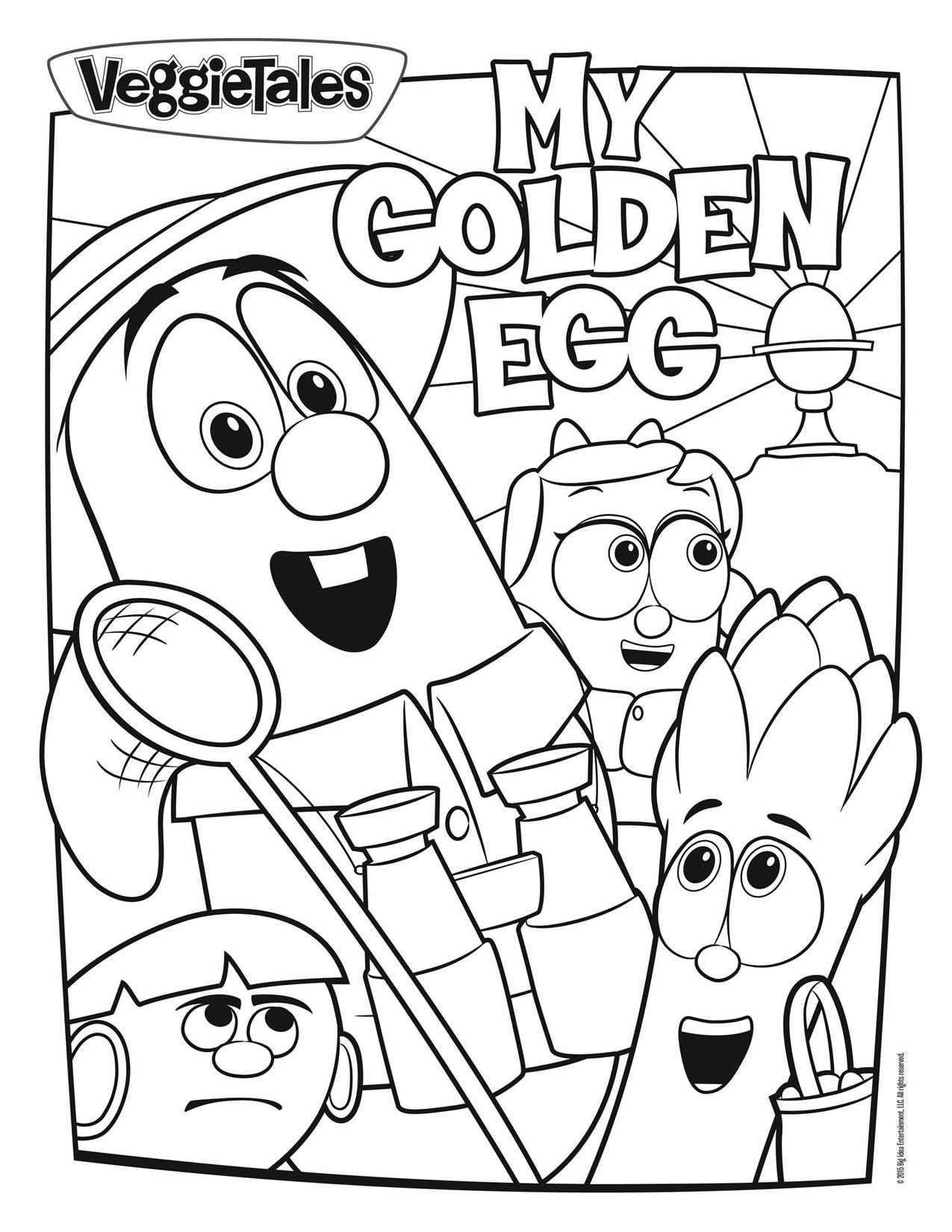 Guppies Veggietales Bible Pages Coloring Pages