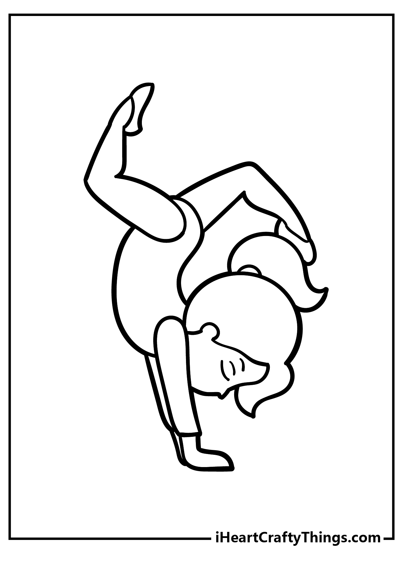 Gymnastics Girls Coloring Pages