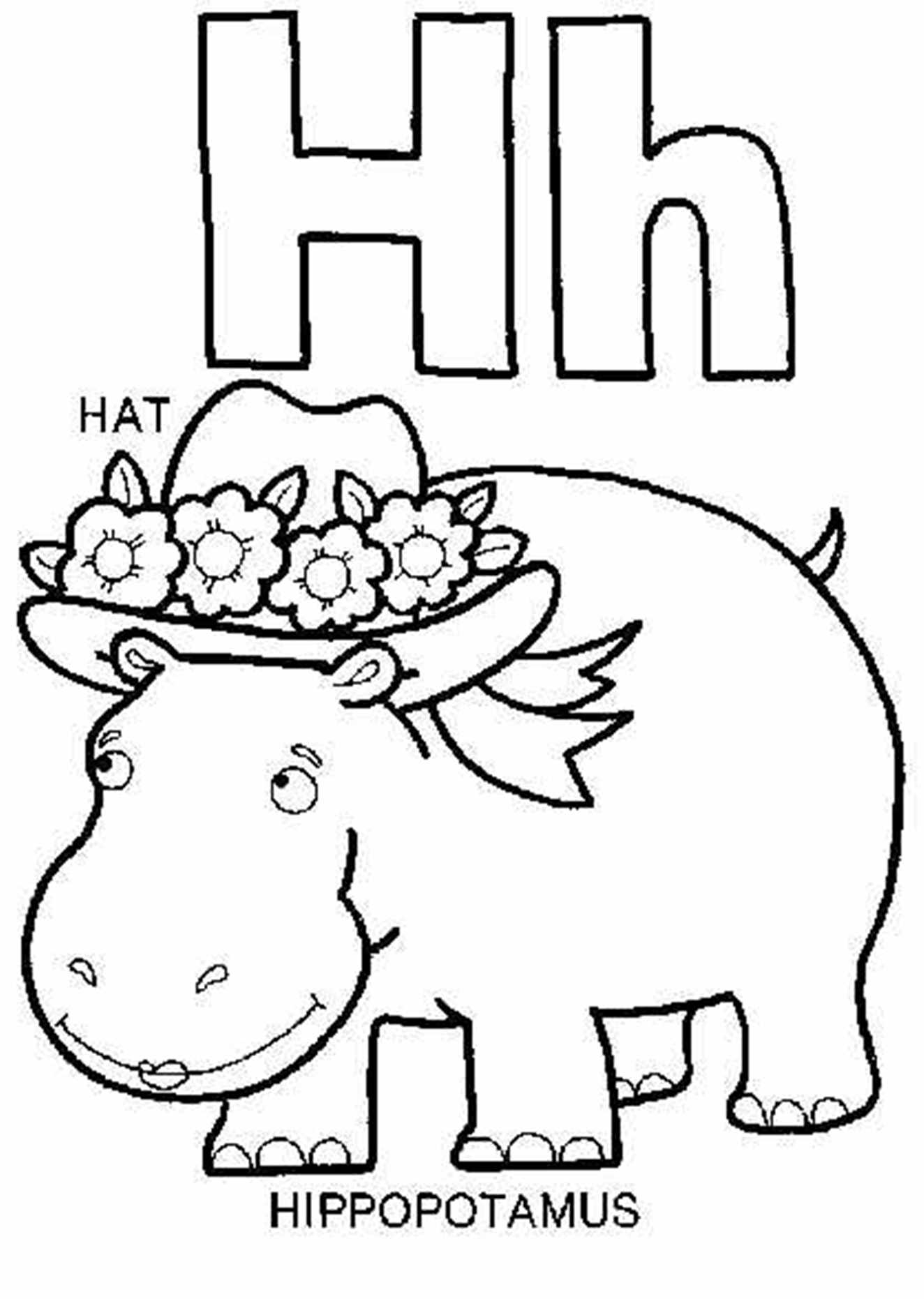 H Coloring Pages