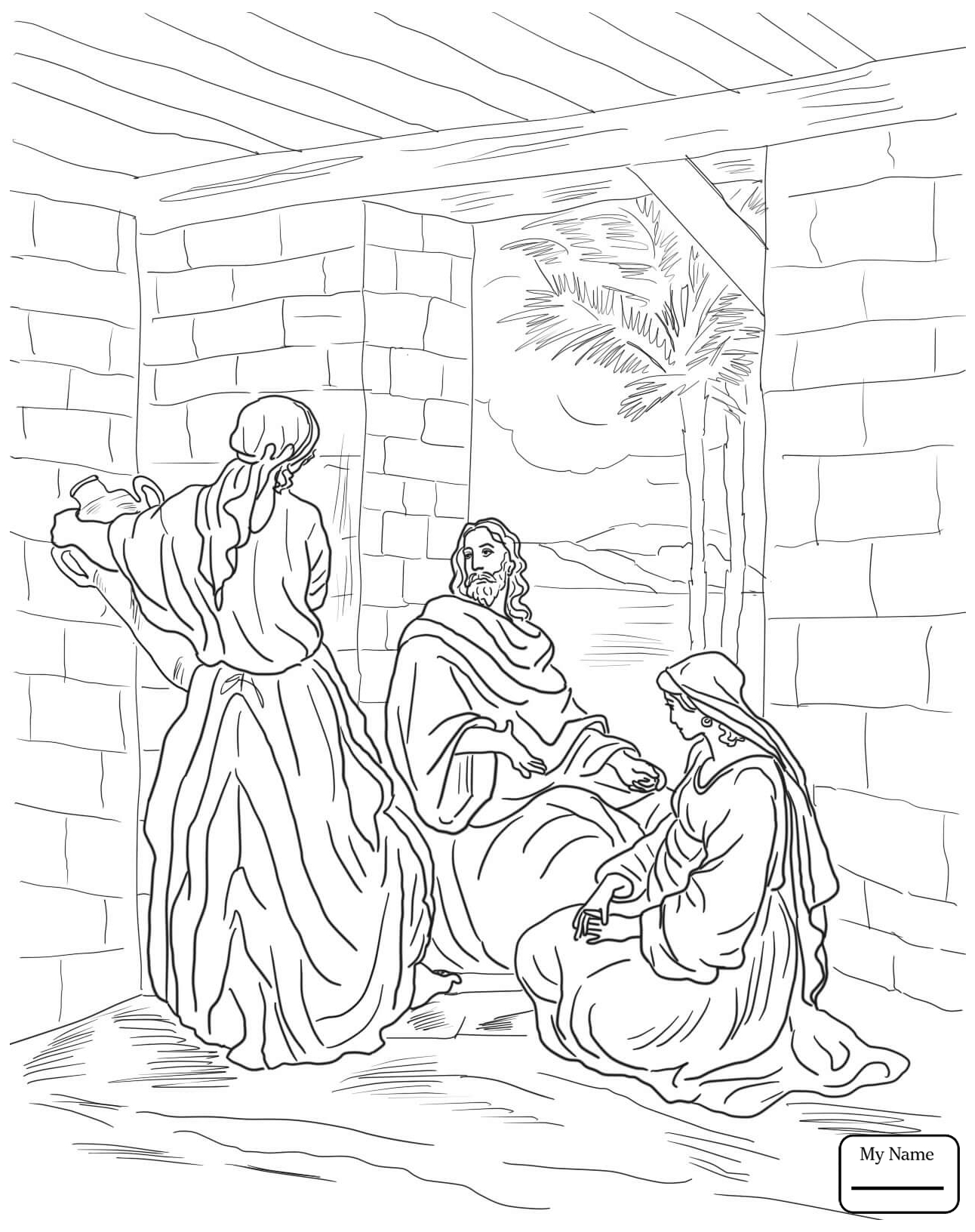 Hagar And Ishmael Coloring Pages Free Sketch Coloring Page