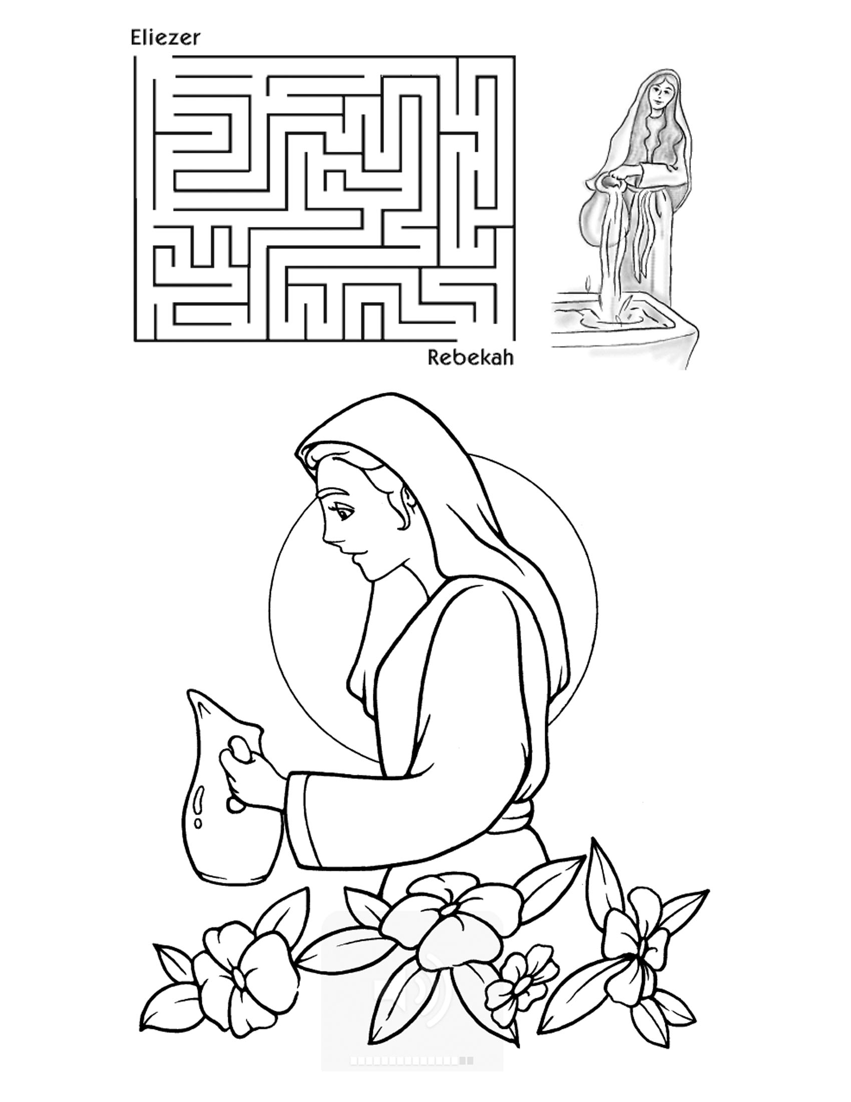 Hagar And Ishmael Coloring Pages