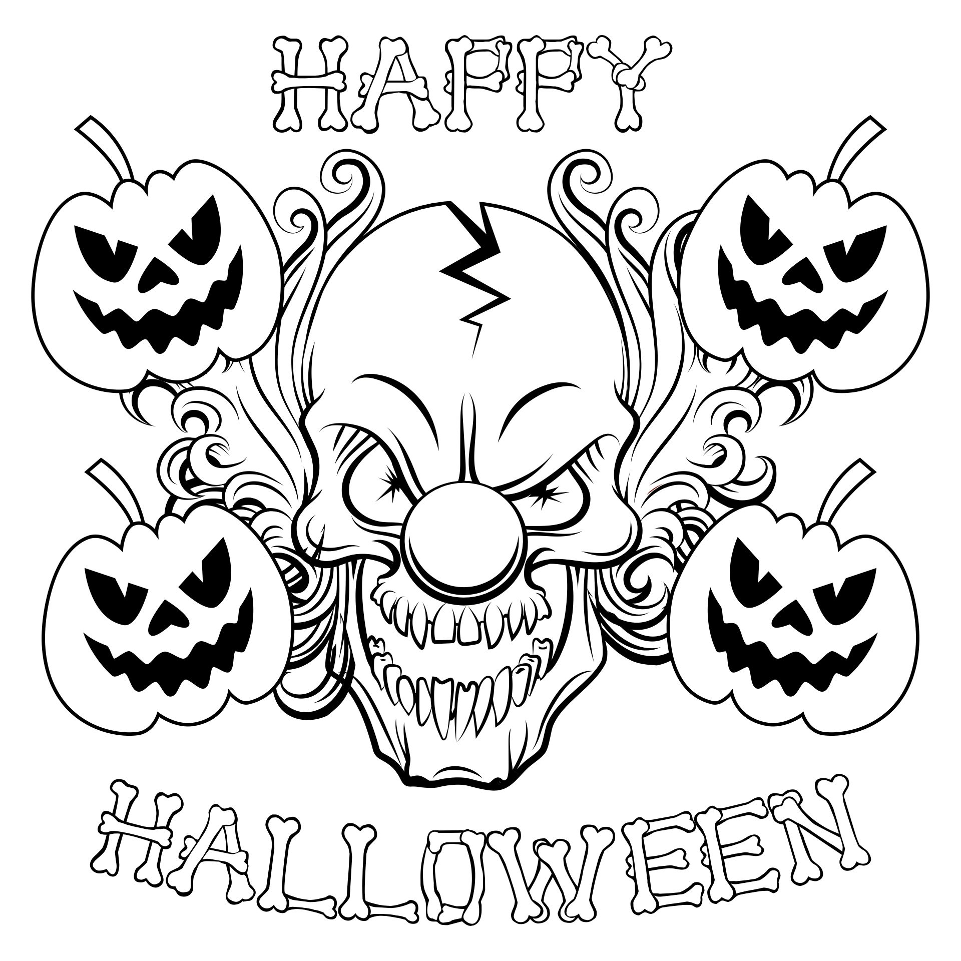 Haloween Coloring Pages