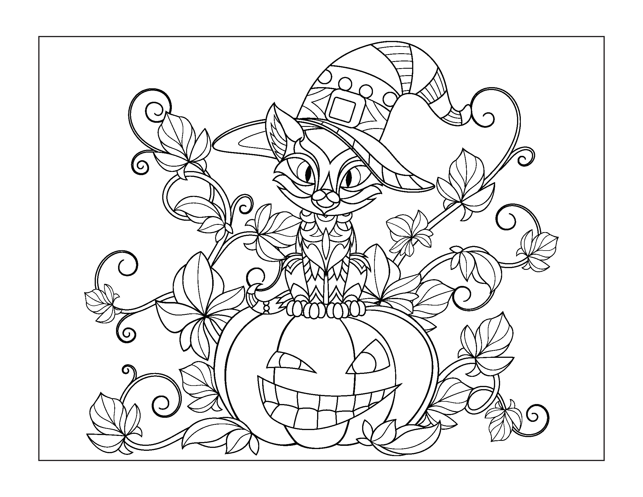 Halloween Coloring Book Pages