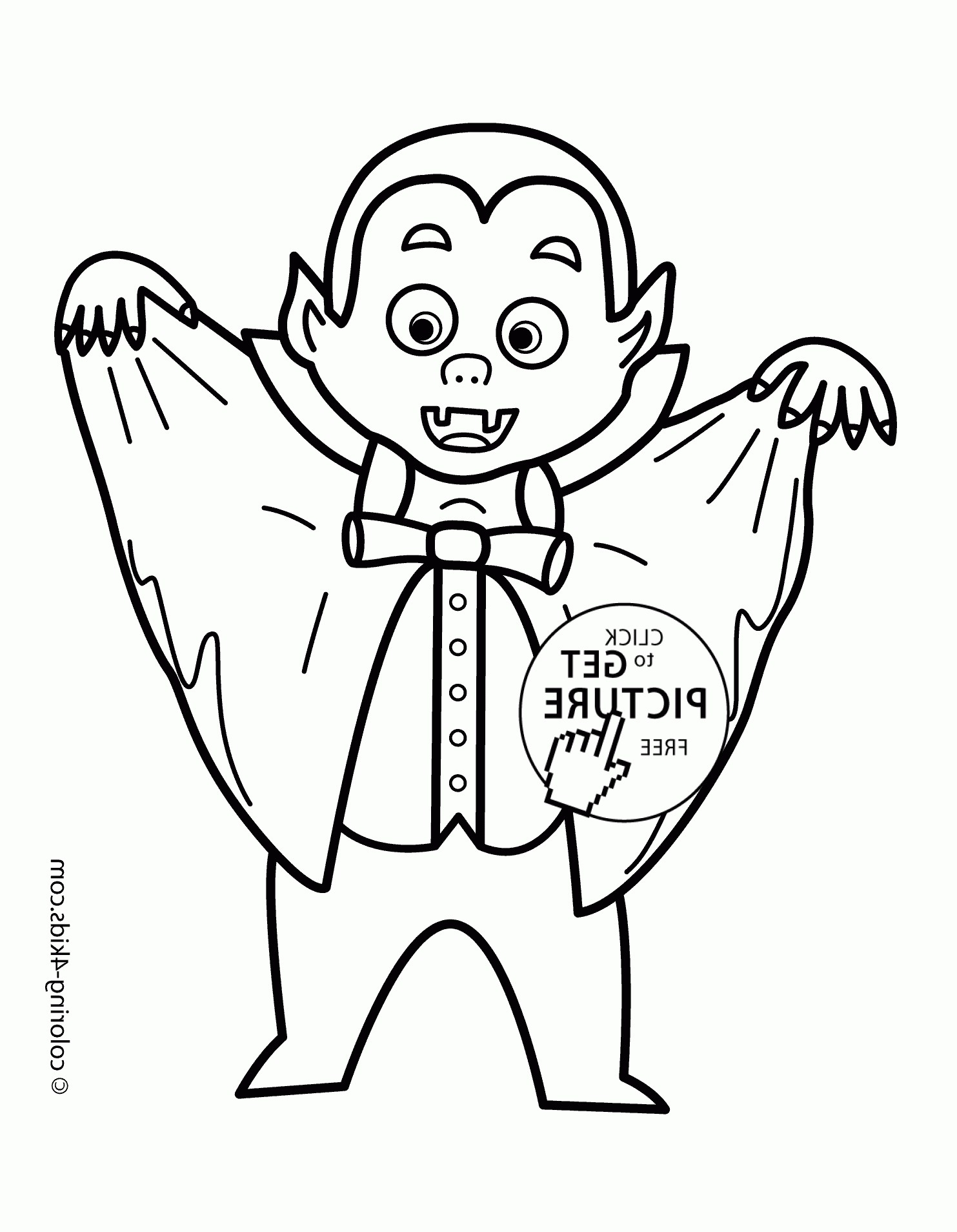 Halloween Vampire Coloring Pages