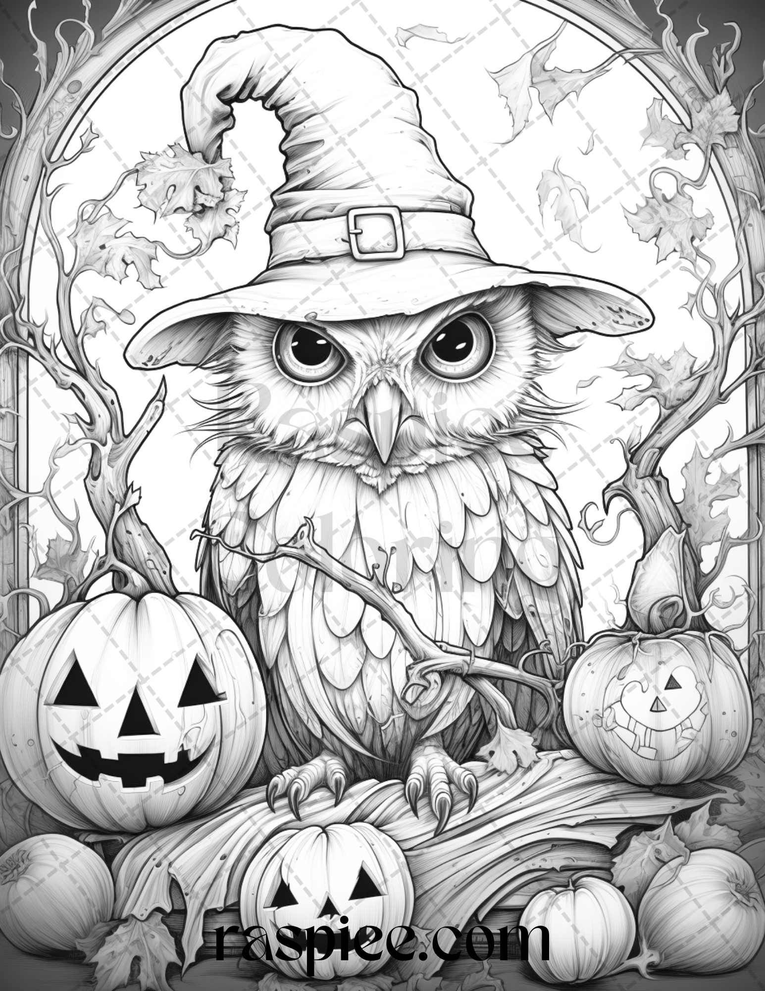 Halloween Owl Coloring Pages