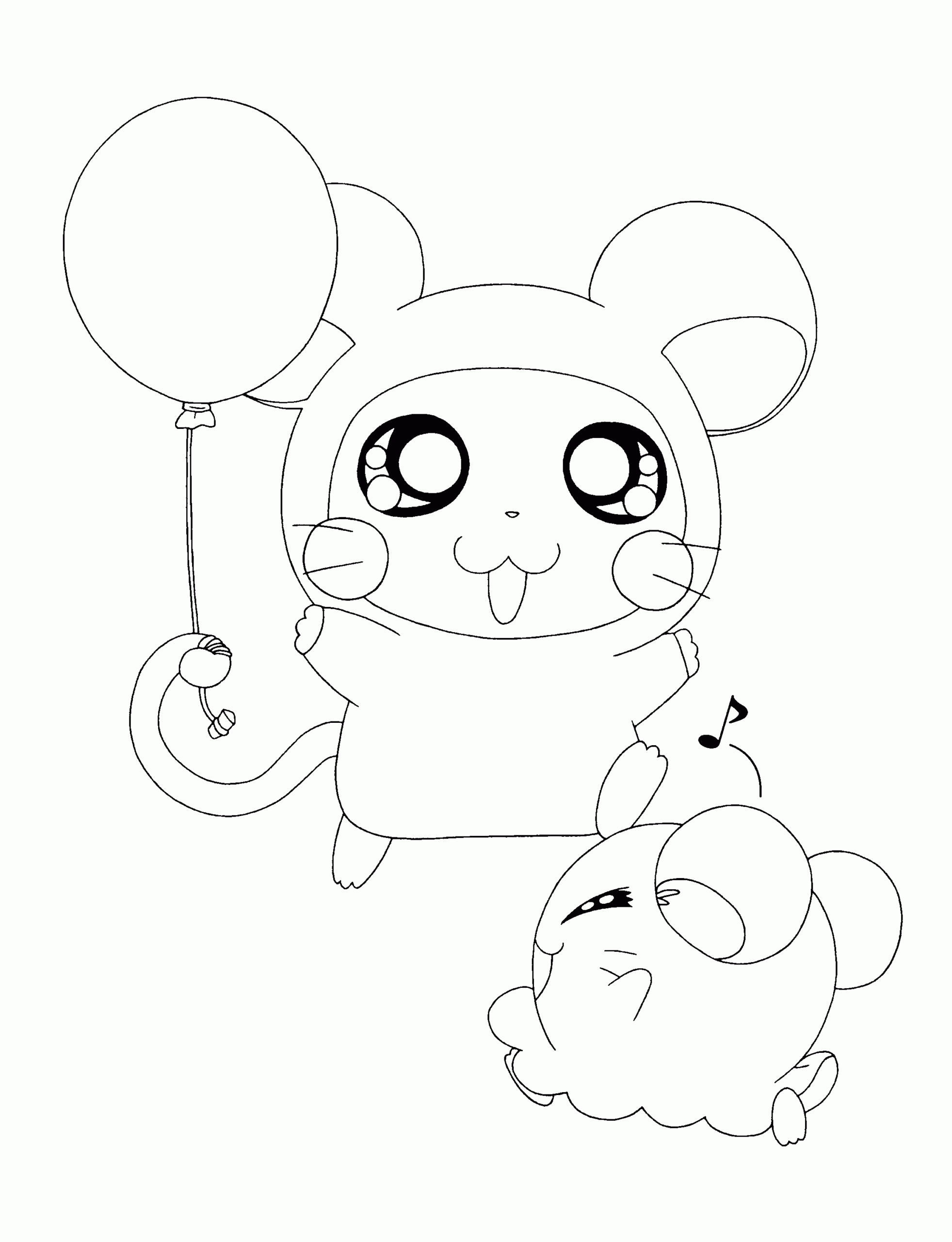 Hamtaro Coloring Pages