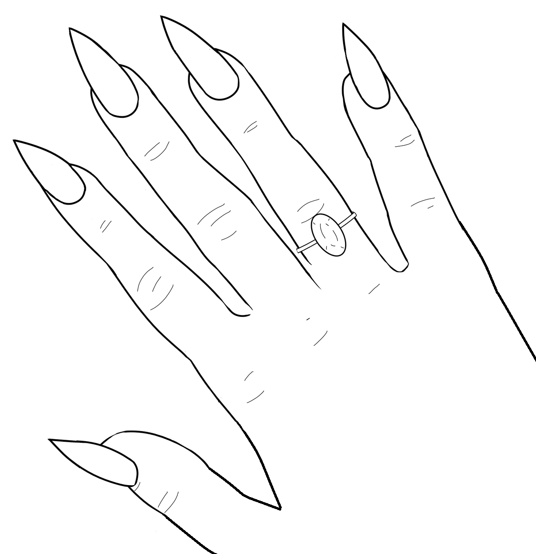 Hand Nail Coloring Pages Atelier Yuwa Ciao Jp