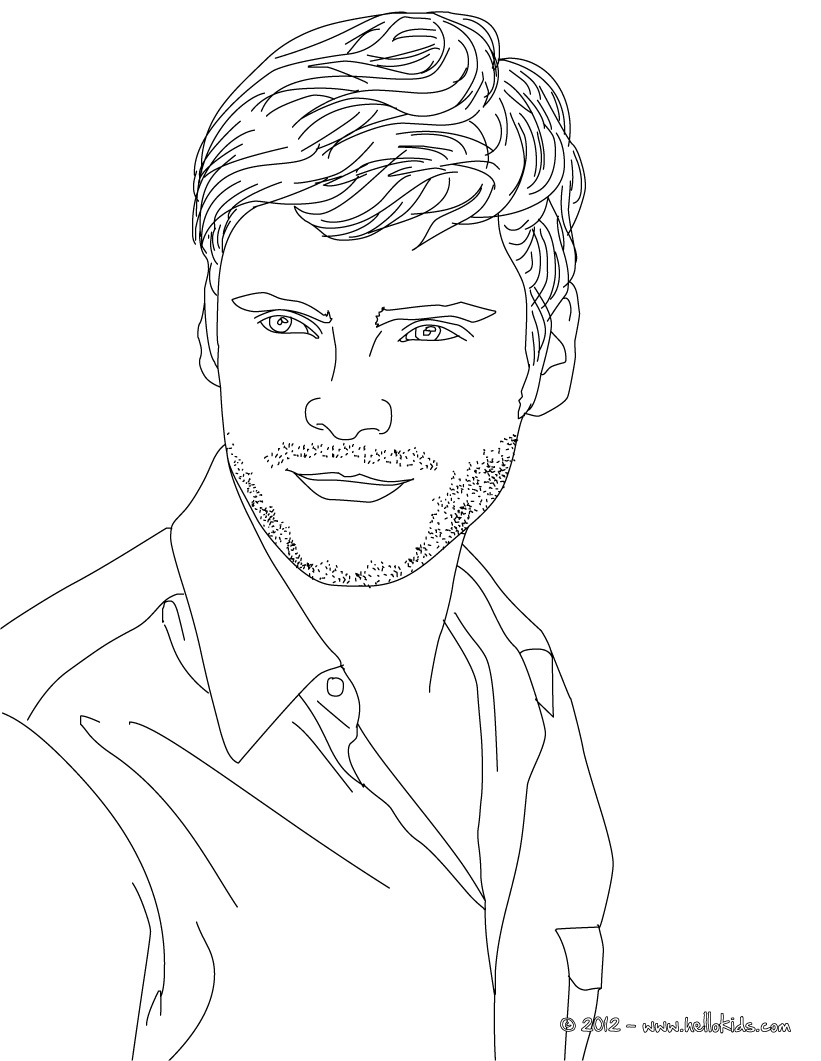 Handsome Man Portrait Coloring Pages