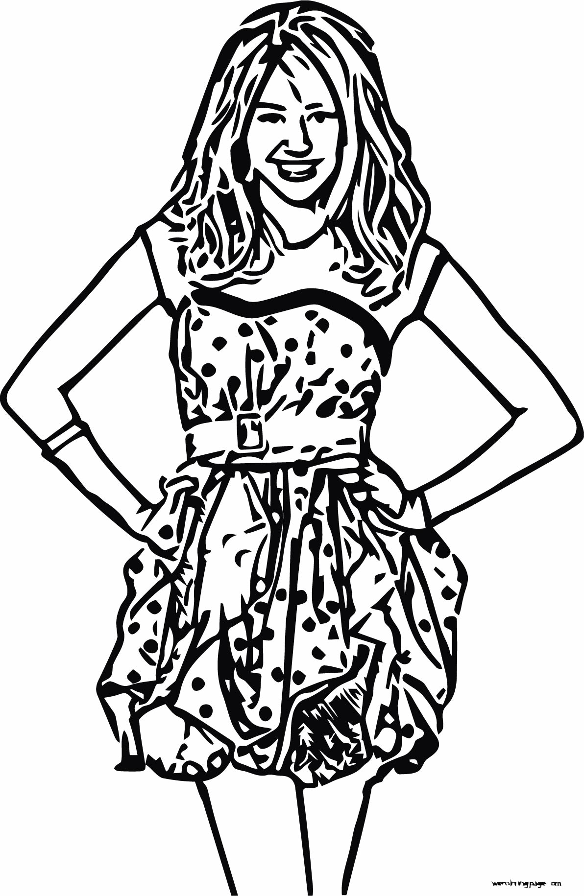 Hannah Montana Coloring Coloring Pages