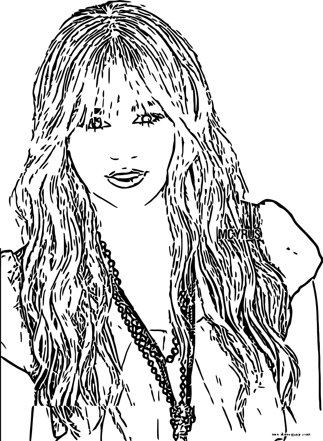 Hannah Montana Coloring Page 58 Wecoloringpage