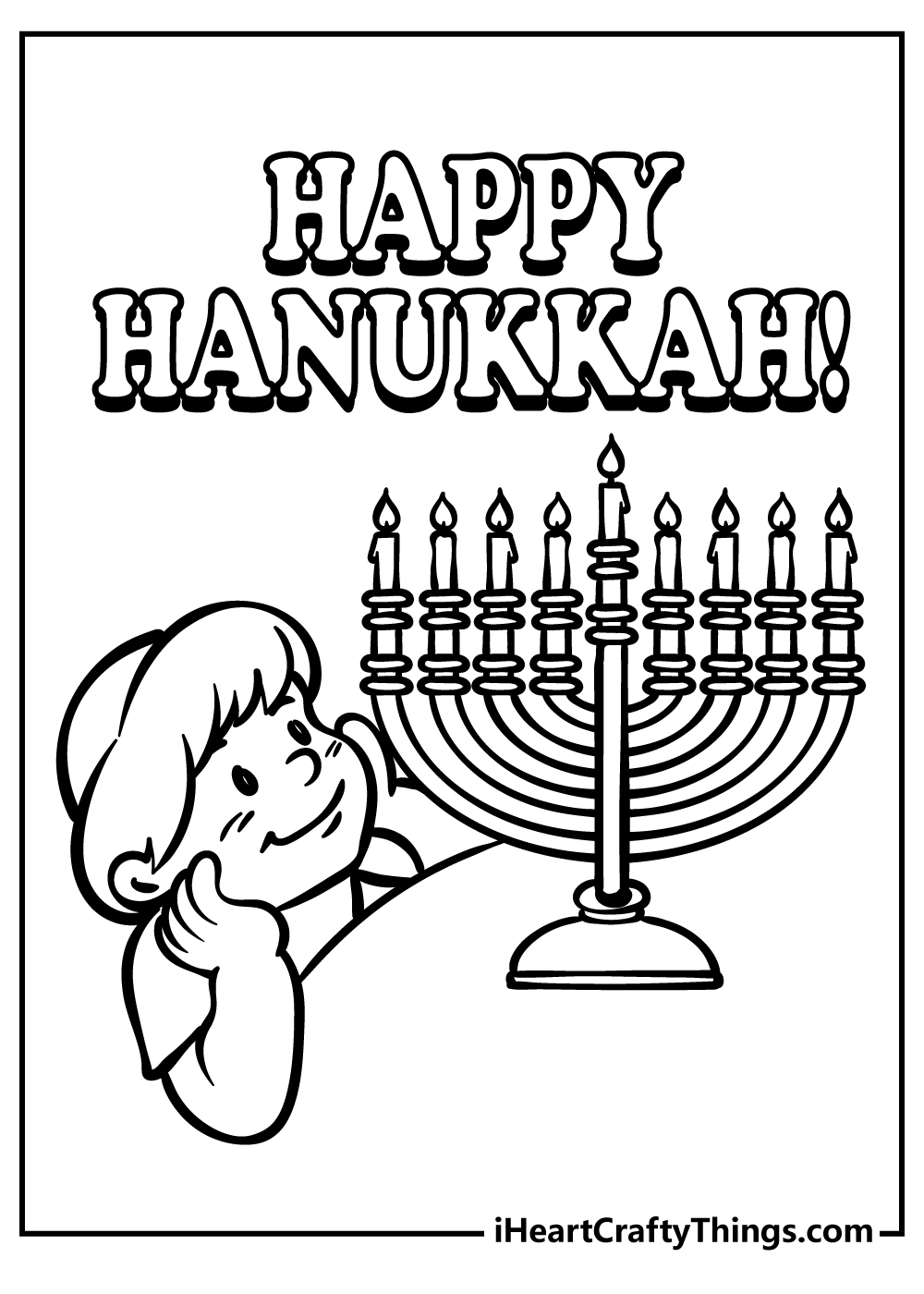 Hanukkah Coloring Pages