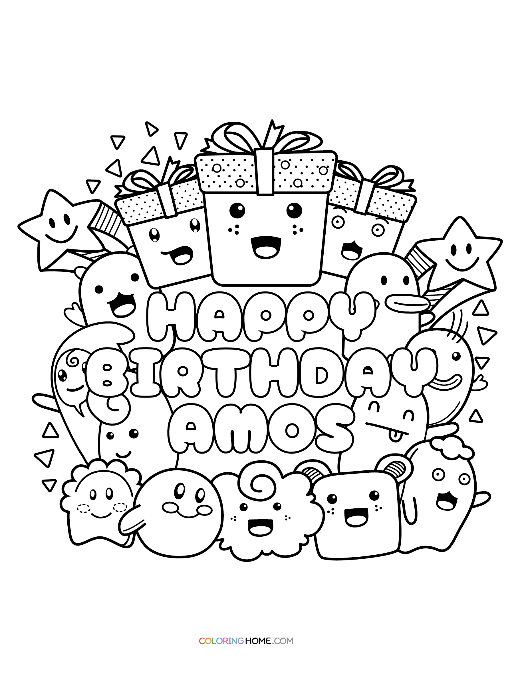 Amos Coloring Pages