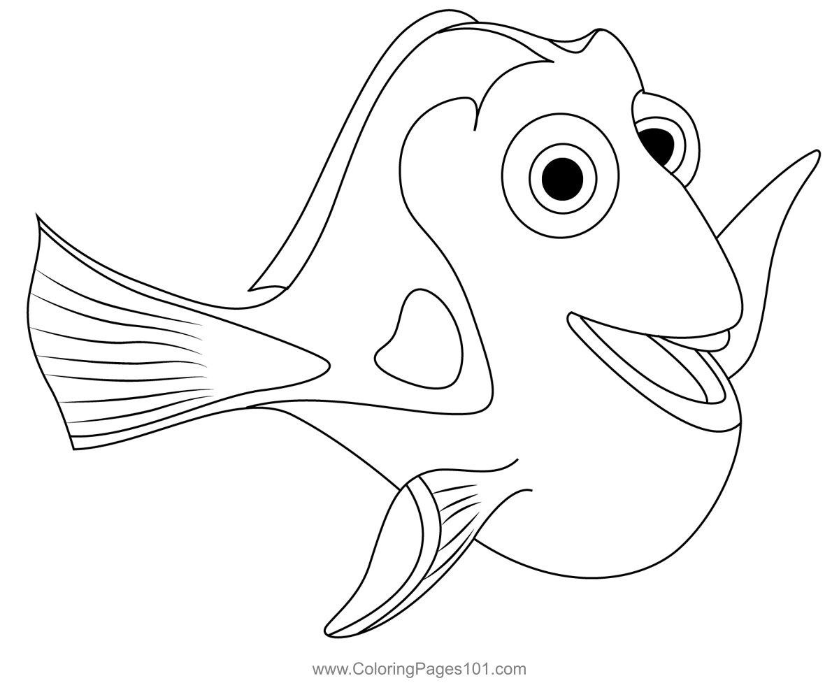 Nemo And Dory Coloring Pages