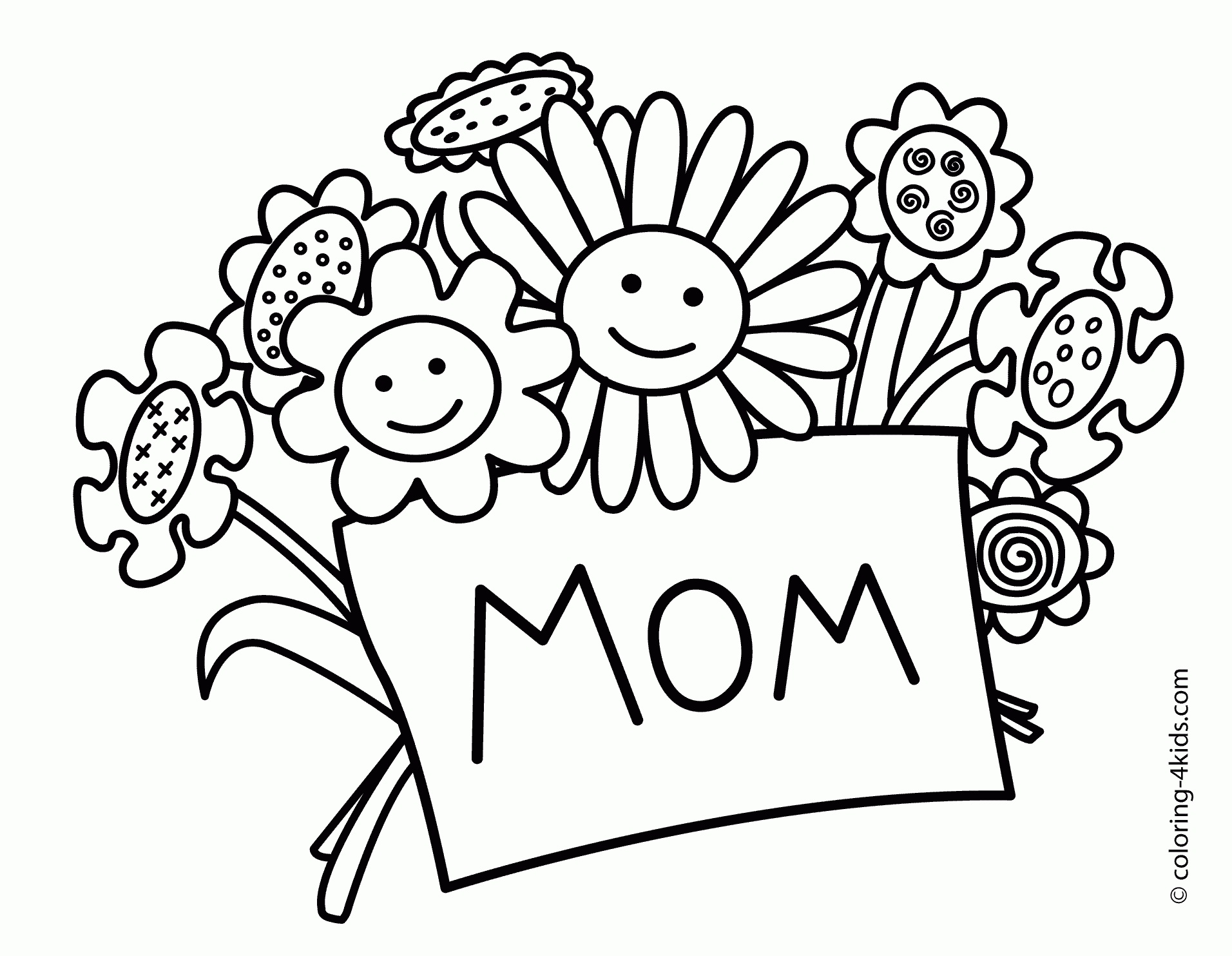 Happy Mom S Day Coloring Page Free Printable Coloring Pages For Kids