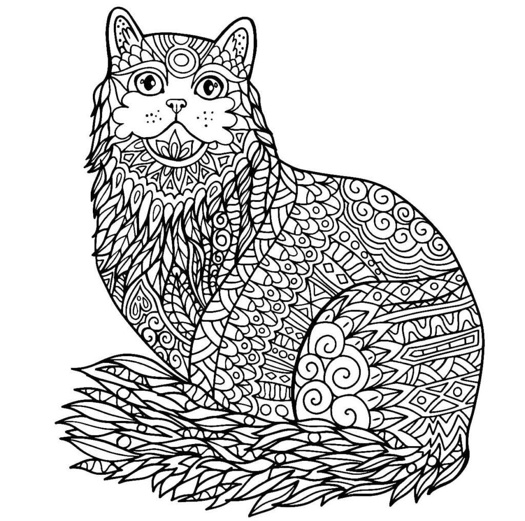 Hard Animal Coloring Pages